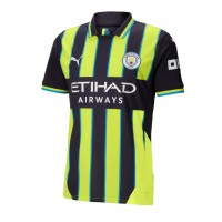 Camiseta Manchester City Erling Haaland #9 Visitante Equipación 2024-25 manga corta